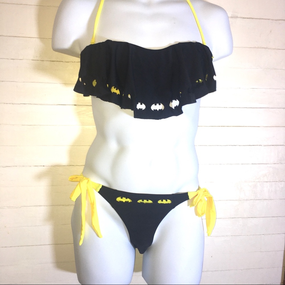 DC Comics Batman Two Piece Bikini Swim Suit